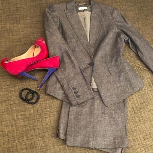 Calvin Klein chambray linen jacket (only)